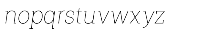 Shemekia Thin Italic Font LOWERCASE