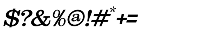 Shenandoah Clarendon Italic Font OTHER CHARS