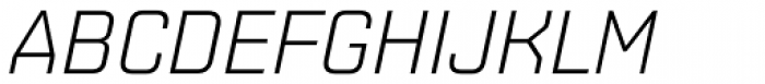 Shentox Light Italic Font UPPERCASE
