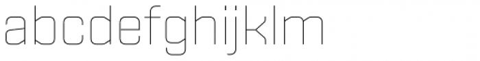 Shentox Thin Font LOWERCASE
