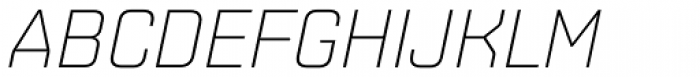 Shentox UltraLight Italic Font UPPERCASE