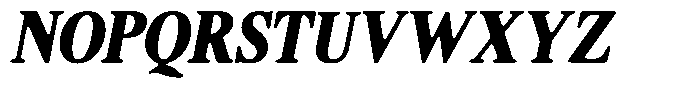 Shequan Soft Black Condensed Italic Font UPPERCASE