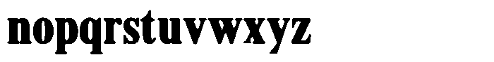 Shequan Soft Black Condensed Font LOWERCASE