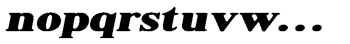 Shequan Soft Black Exp Italic Font LOWERCASE