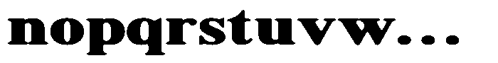 Shequan Soft Black Expanded Font LOWERCASE
