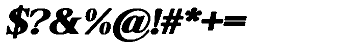 Shequan Soft Black Italic Font OTHER CHARS
