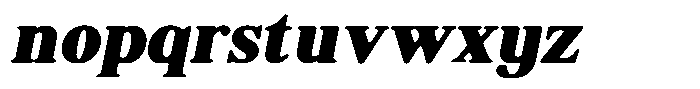 Shequan Soft Black Italic Font LOWERCASE