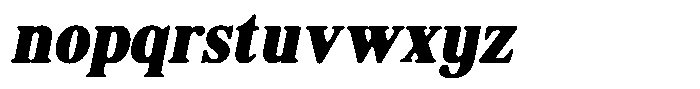 Shequan Soft Black Sem Condensed Italic Font LOWERCASE