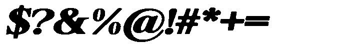 Shequan Soft Black Sem Exp Italic Font OTHER CHARS