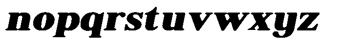 Shequan Soft Black Sem Exp Italic Font LOWERCASE