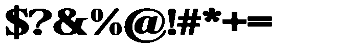 Shequan Soft Black Semi Expanded Font OTHER CHARS