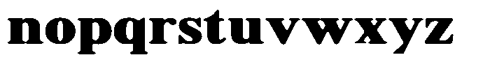 Shequan Soft Black Semi Expanded Font LOWERCASE