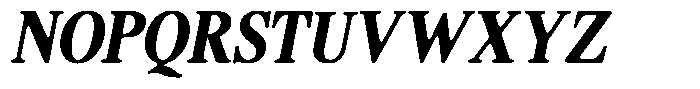 Shequan Soft Bold Condensed Italic Font UPPERCASE