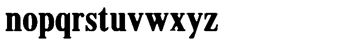 Shequan Soft Bold Condensed Font LOWERCASE