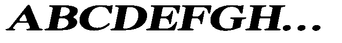 Shequan Soft Bold Exp Italic Font UPPERCASE