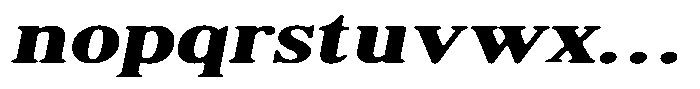 Shequan Soft Bold Exp Italic Font LOWERCASE