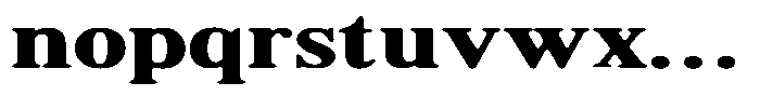 Shequan Soft Bold Expanded Font LOWERCASE