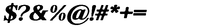Shequan Soft Bold Italic Font OTHER CHARS