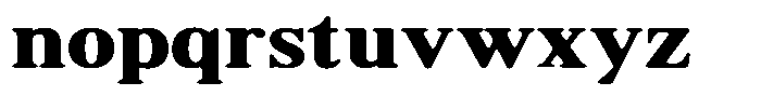 Shequan Soft Bold Semi Expanded Font LOWERCASE