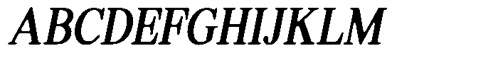 Shequan Soft Condensed Italic Font UPPERCASE