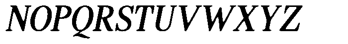 Shequan Soft Condensed Italic Font UPPERCASE