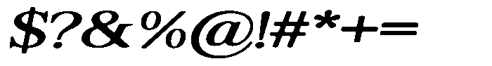Shequan Soft Expanded Italic Font OTHER CHARS