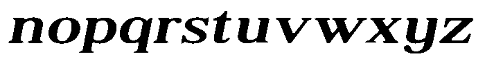 Shequan Soft Expanded Italic Font LOWERCASE