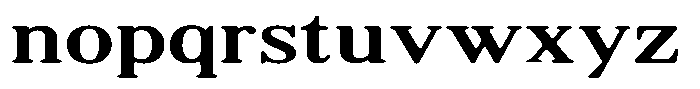 Shequan Soft Expanded Font LOWERCASE