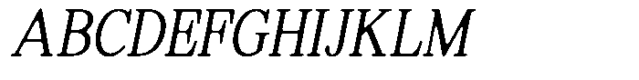 Shequan Soft Extra Light Condensed Italic Font UPPERCASE