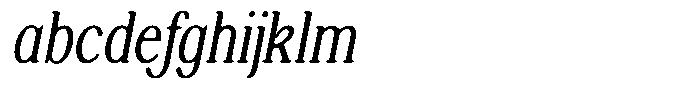 Shequan Soft Extra Light Condensed Italic FONT