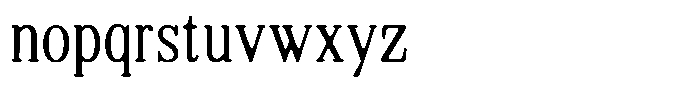 Shequan Soft Extra Light Condensed Font LOWERCASE