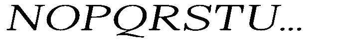 Shequan Soft Extra Light Exp Italic Font UPPERCASE