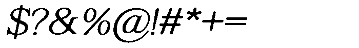 Shequan Soft Extra Light Italic Font OTHER CHARS