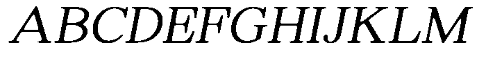 Shequan Soft Extra Light Italic Font UPPERCASE