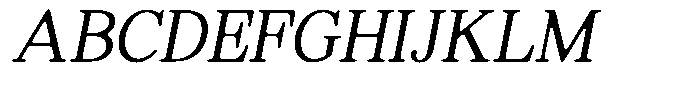Shequan Soft Extra Light Sem Condensed Italic Font UPPERCASE