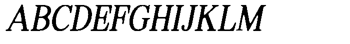 Shequan Soft Light Condensed Italic Font UPPERCASE