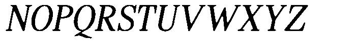 Shequan Soft Light Condensed Italic Font UPPERCASE