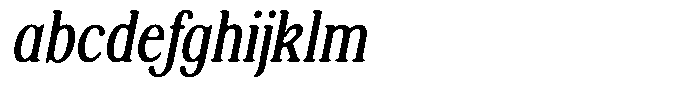 Shequan Soft Light Condensed Italic FONT