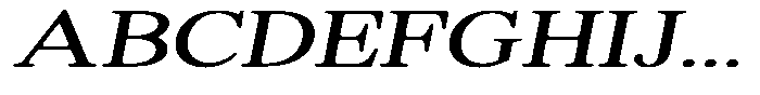 Shequan Soft Light Exp Italic Font UPPERCASE