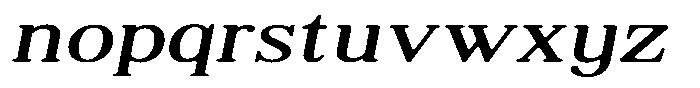 Shequan Soft Light Exp Italic Font LOWERCASE