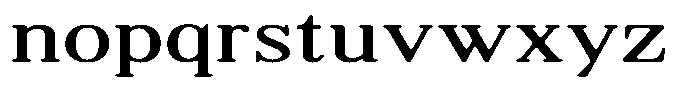 Shequan Soft Light Expanded Font LOWERCASE