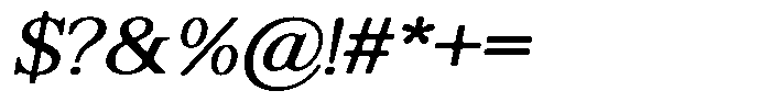 Shequan Soft Light Italic Font OTHER CHARS