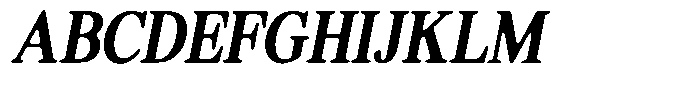 Shequan Soft Medium Condensed Italic Font UPPERCASE