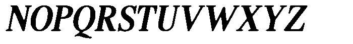 Shequan Soft Medium Condensed Italic Font UPPERCASE