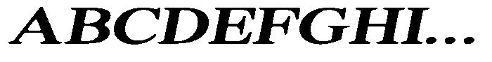 Shequan Soft Medium Exp Italic Font UPPERCASE