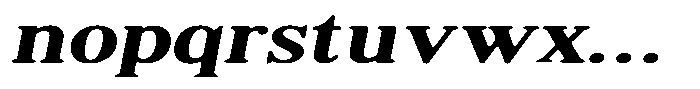 Shequan Soft Medium Exp Italic Font LOWERCASE