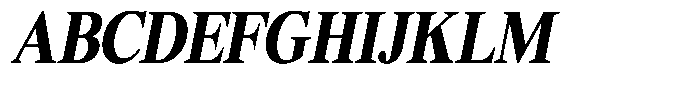 Shequan Soft Shequan Black Condensed Italic Font UPPERCASE