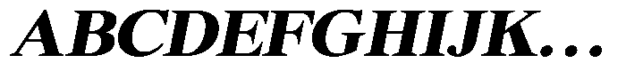 Shequan Soft Shequan Black Italic Font UPPERCASE