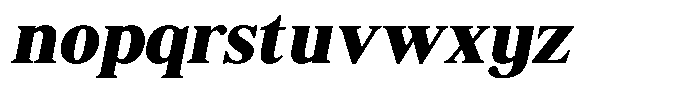 Shequan Soft Shequan Black Italic Font LOWERCASE