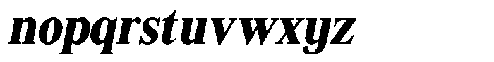 Shequan Soft Shequan Black Semi Condensed Italic Font LOWERCASE